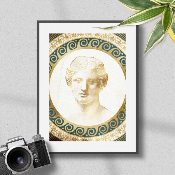 Plakat z antycznym mężczyzną