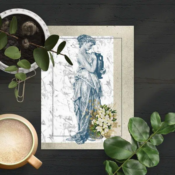 Plakat z podobizną kobiety