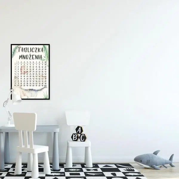 Plakat dla dziecka - Tabliczka mnożenia