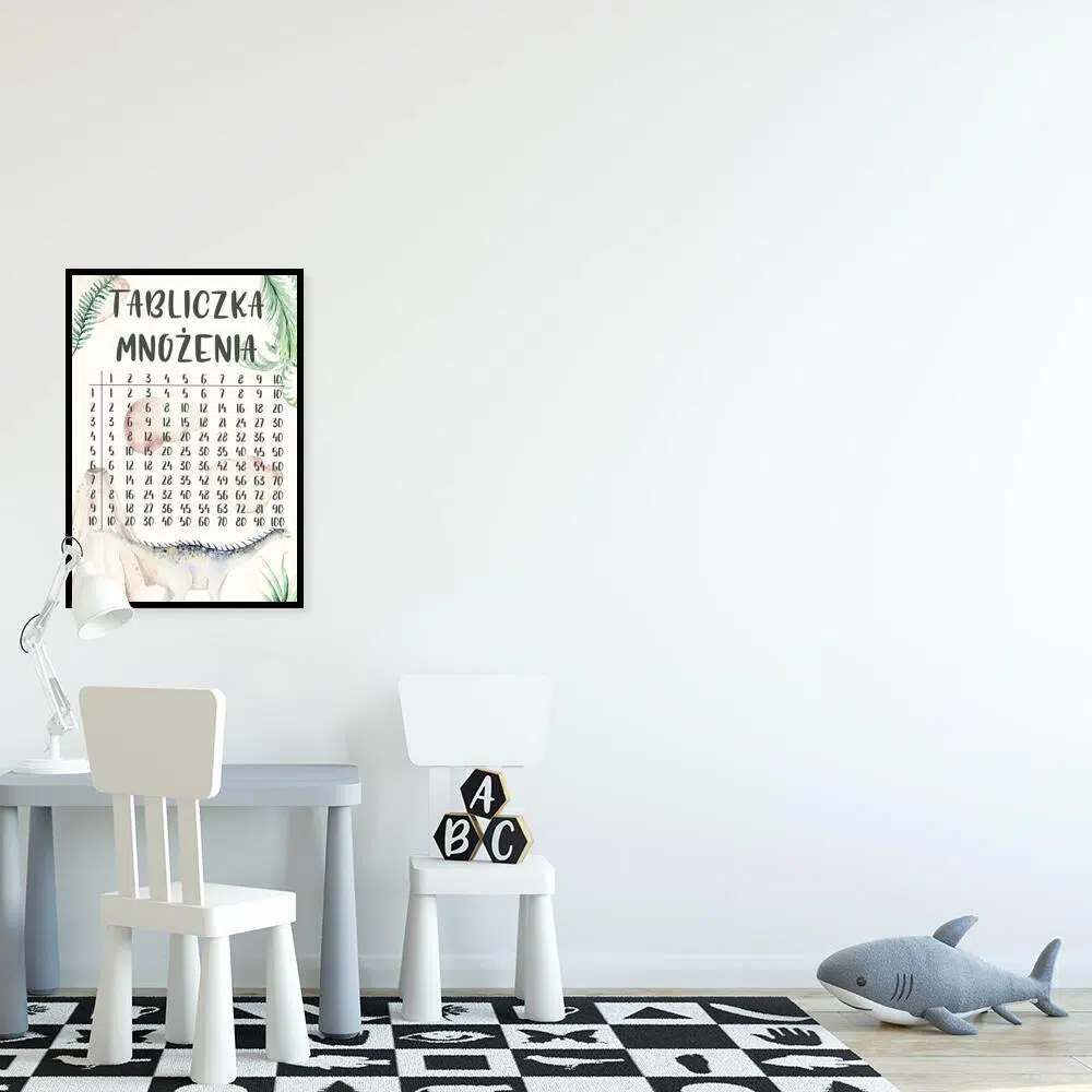 Plakat dla dziecka - Tabliczka mnożenia
