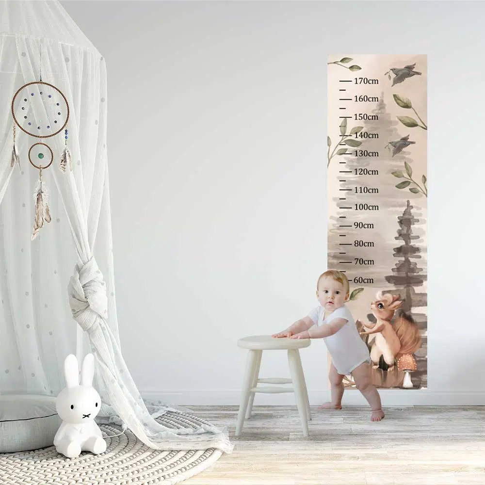 Miarka wzrostu dla dzieci z wiewiórką