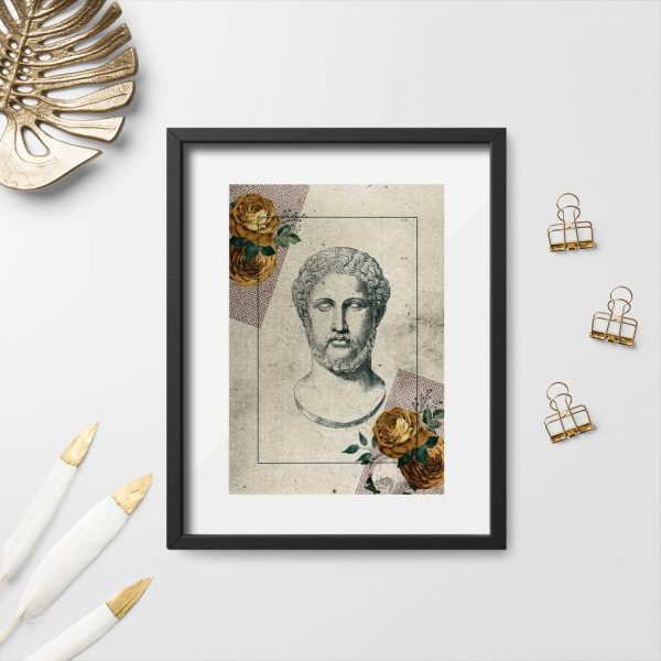 Plakat głowa mężczyzny