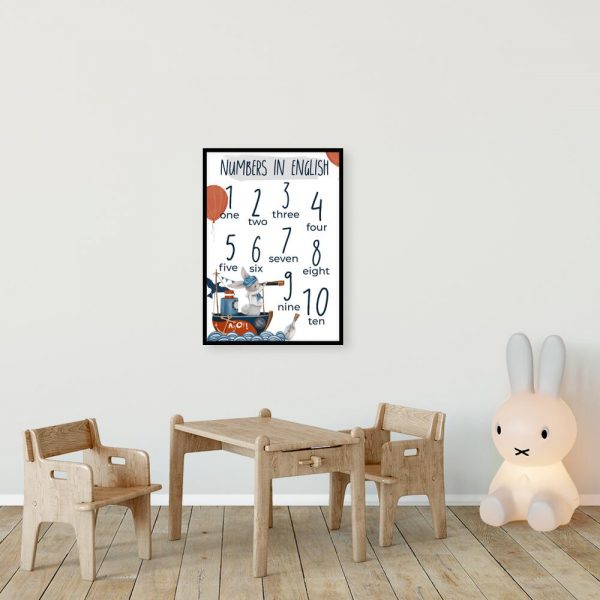 Plakat z królikiem dla chłopca