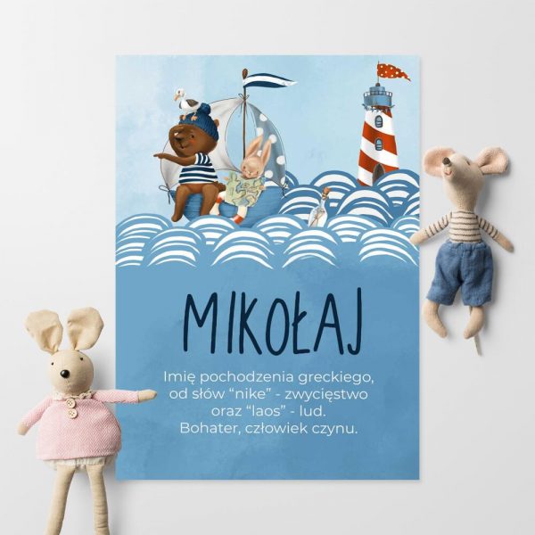 Plakat imienny - Latarnia morska