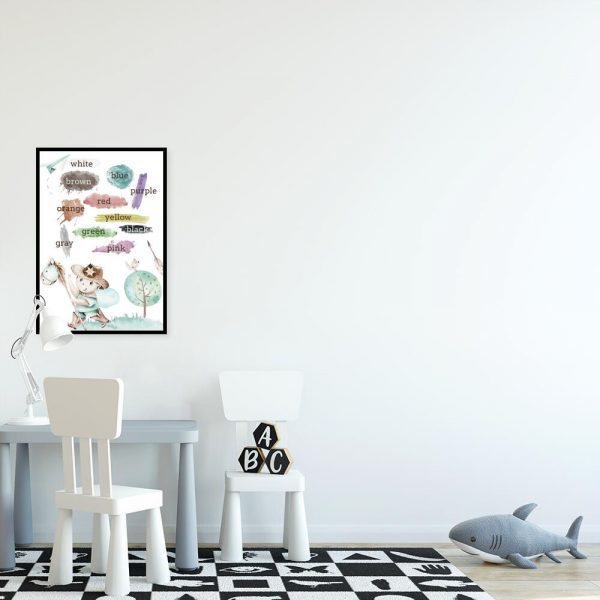 Plakat do pokoju dziecięcego - Nauka kolorów