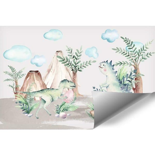 Dziecięca fototapeta z dinozaurami