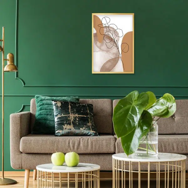nowoczesny plakat do salonu - abstrakcja