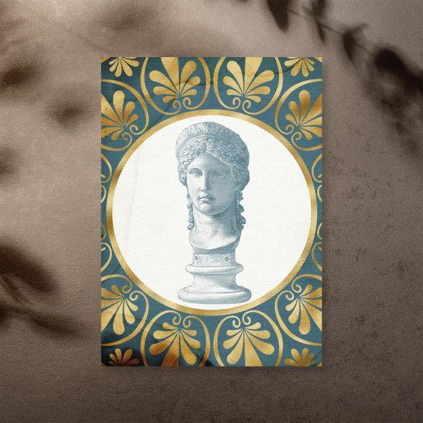 Plakat rzeźba młodej kobiety