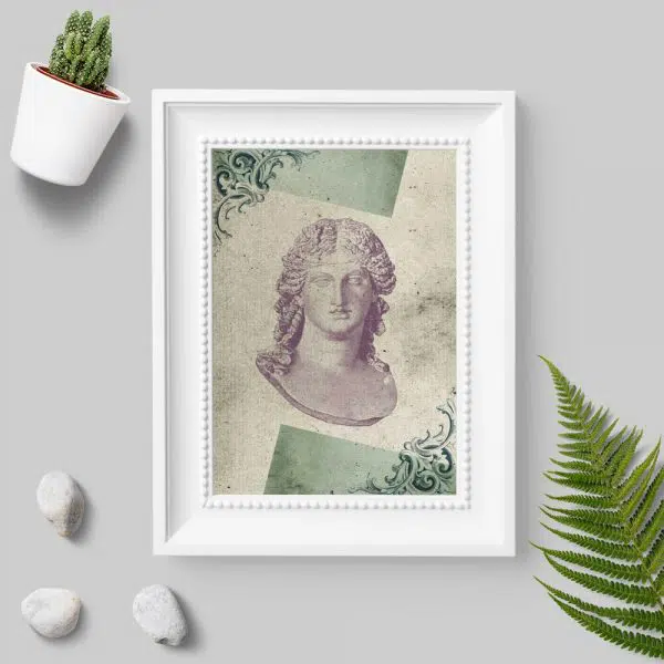 Plakat popiersie kobiety