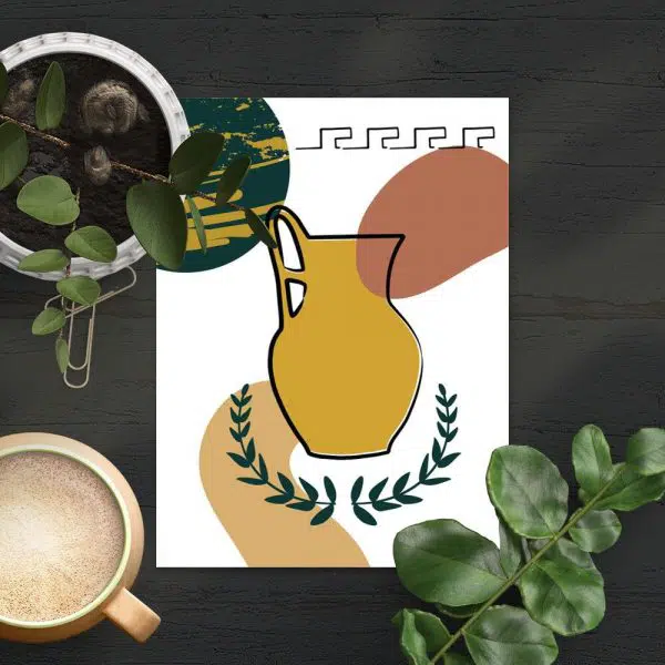 Plakat z dzbanem