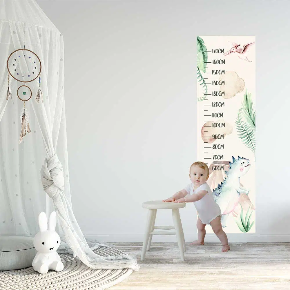 Miarka wzrostu dla chłopca - Dinozaur