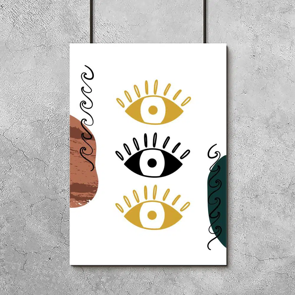 Plakat z oczami