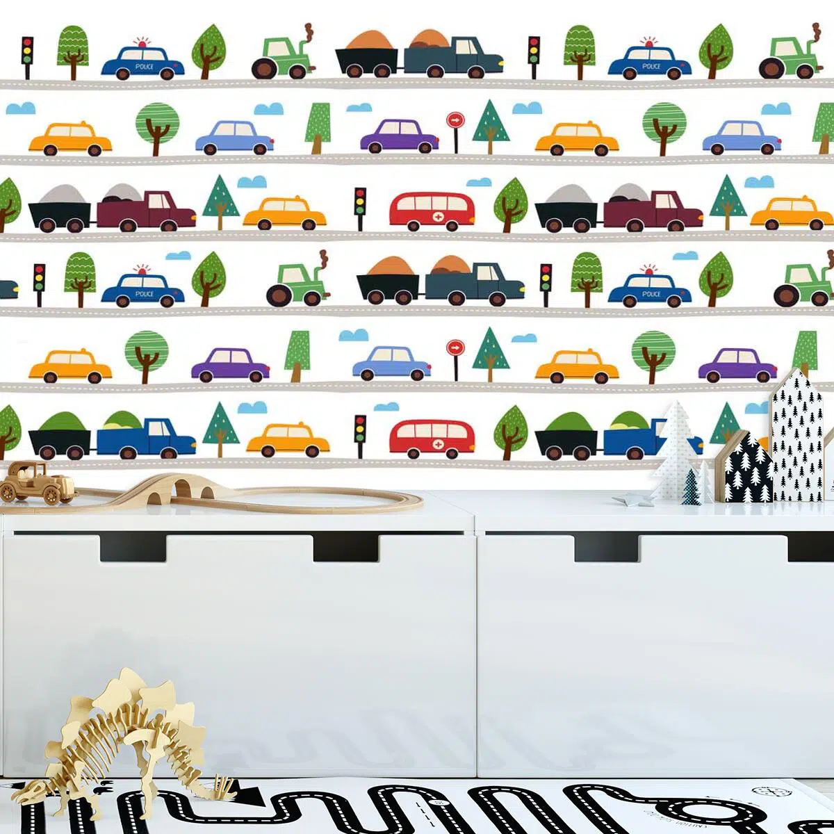 Tapeta z Autkami dla dzieci