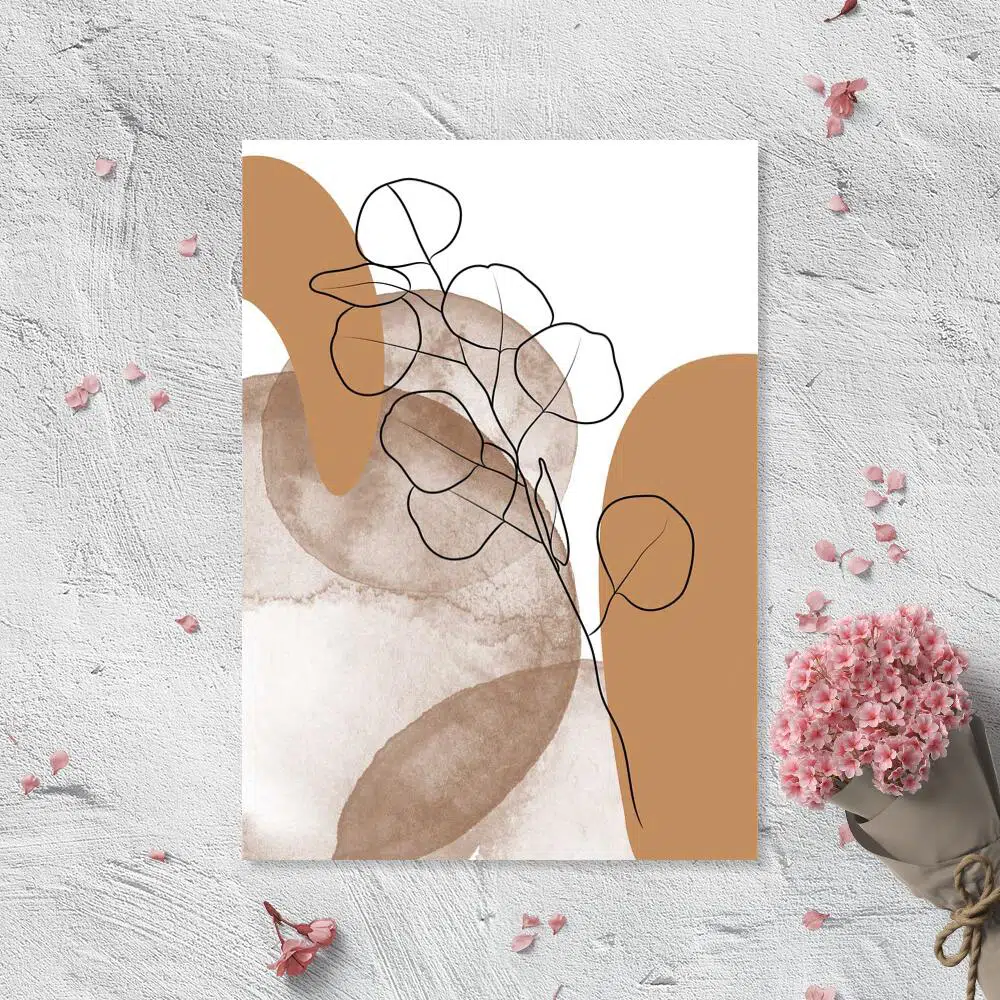 plakat line art dla kobiet