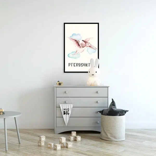 Pterodaktyl - plakat dla chłopca