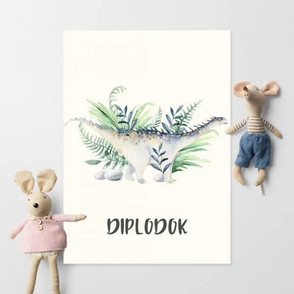 Plakat edukacyjny z jurajskim motywem