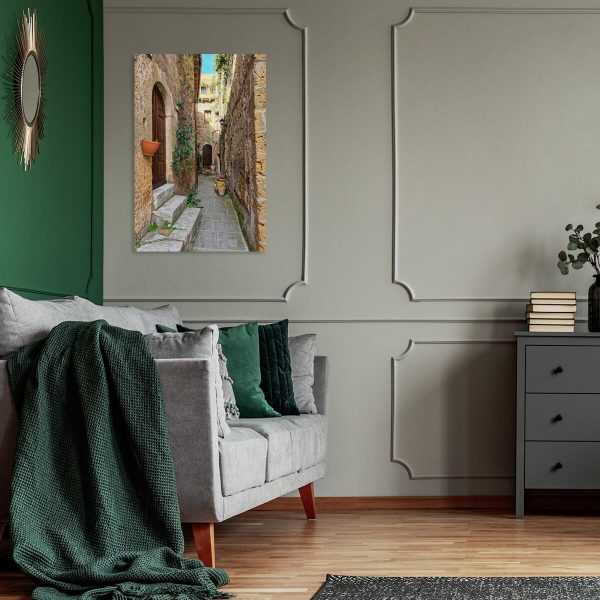 Obraz miejskie zaułki w Pienzy