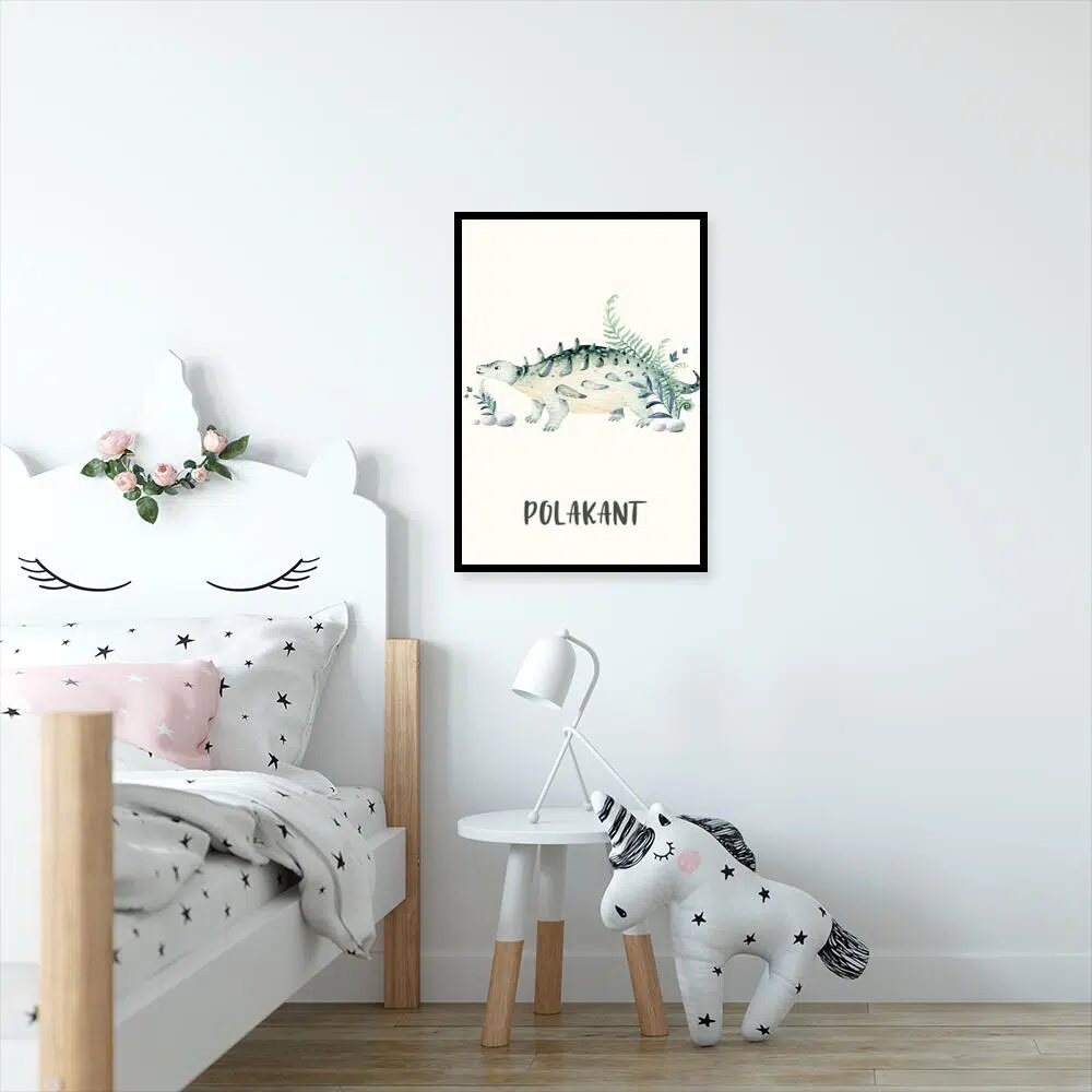 Plakat z polakantem do pokoju dziecinnego