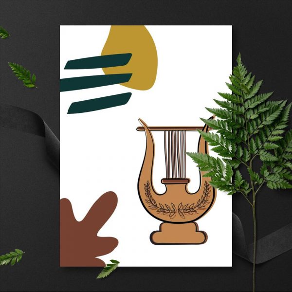 Plakat z grecka lirą