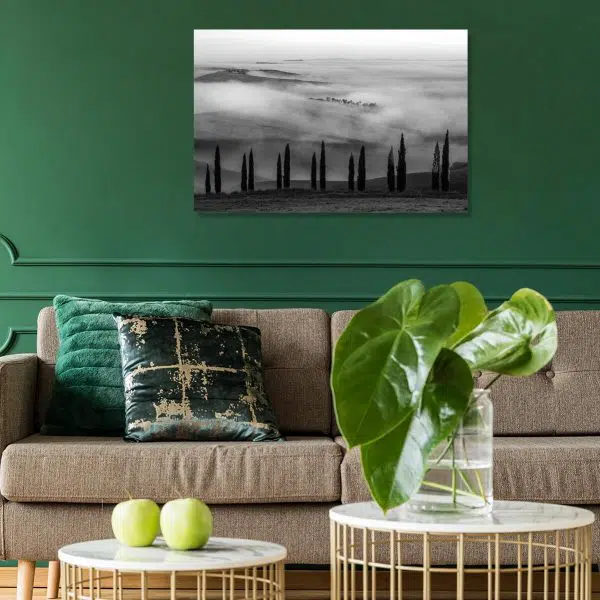 Obraz z szarym widoczkiem