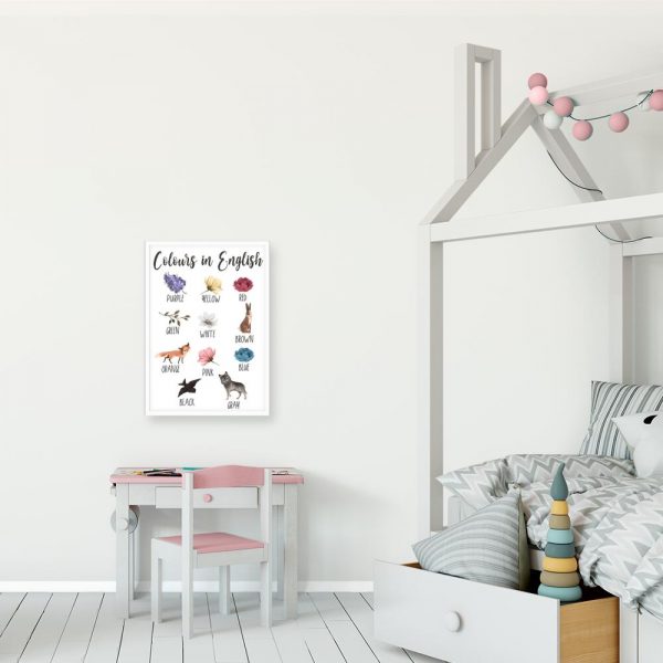 Edukacyjny plakat dla przedszkolaka - Kolory