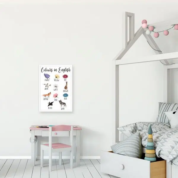 Edukacyjny plakat dla przedszkolaka - Kolory