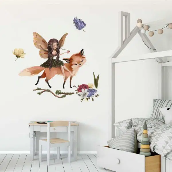 Zestaw naklejek dla dzieci - Wróżka z muchomorkiem