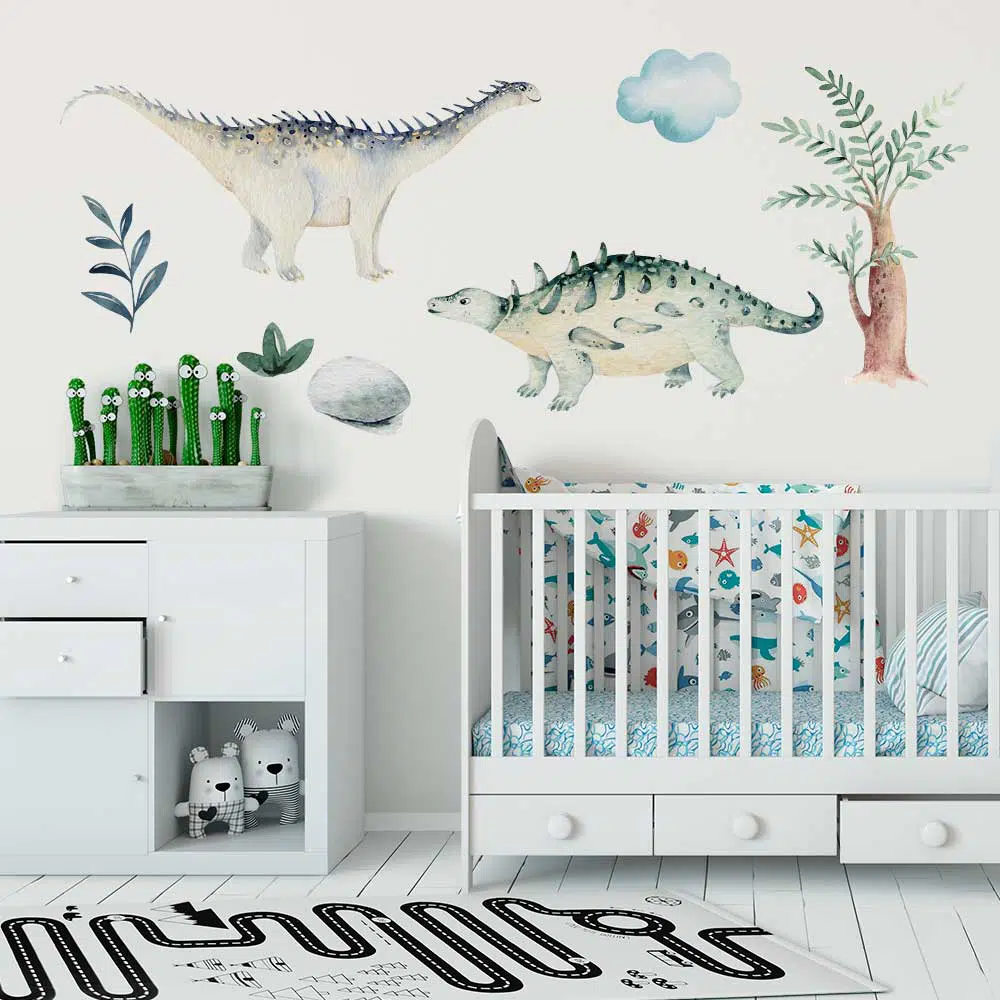 Zestaw naklejek z dinozaurami dla dzieci