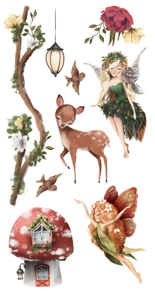 Las - Komplet naklejek dziecięcych