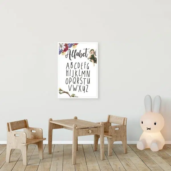 Plakat z alfabetem