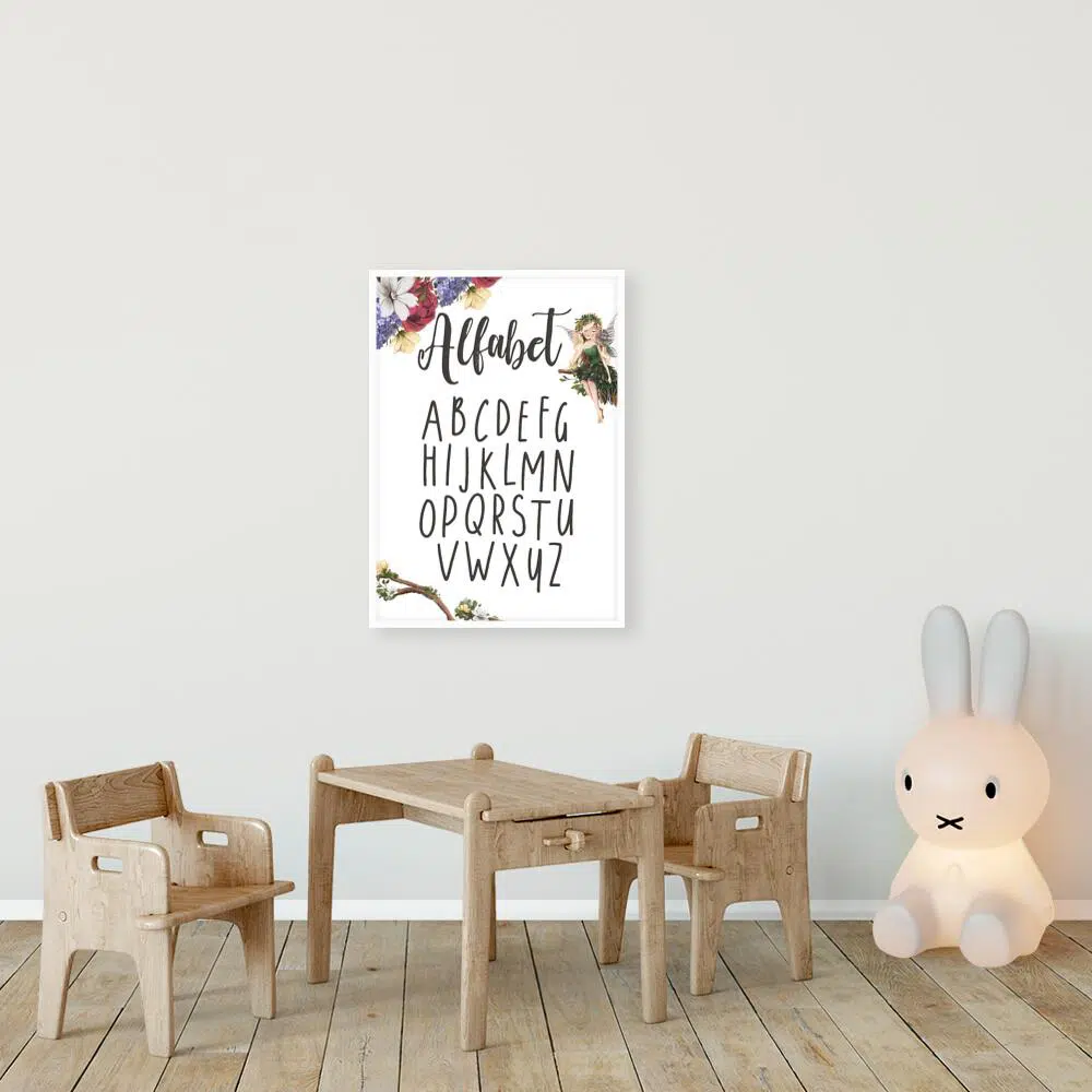 Plakat z alfabetem