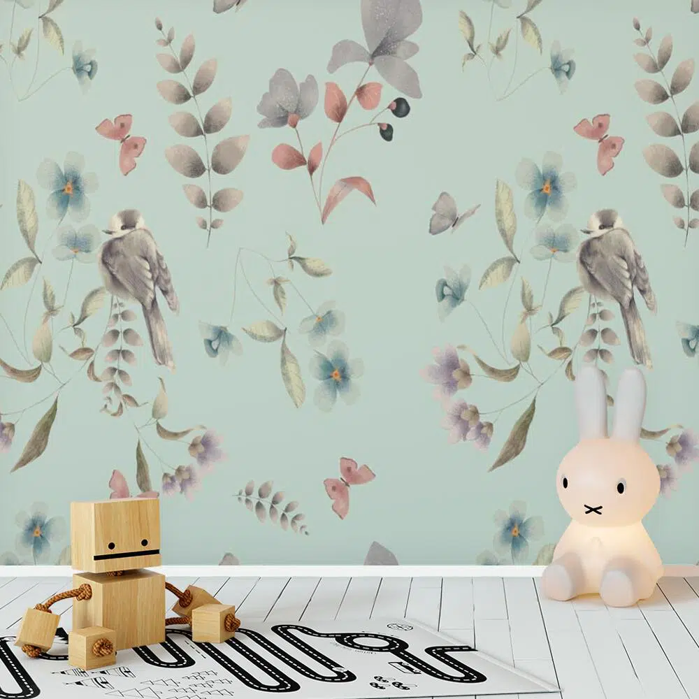 Ptaszki - fototapeta dziecięca