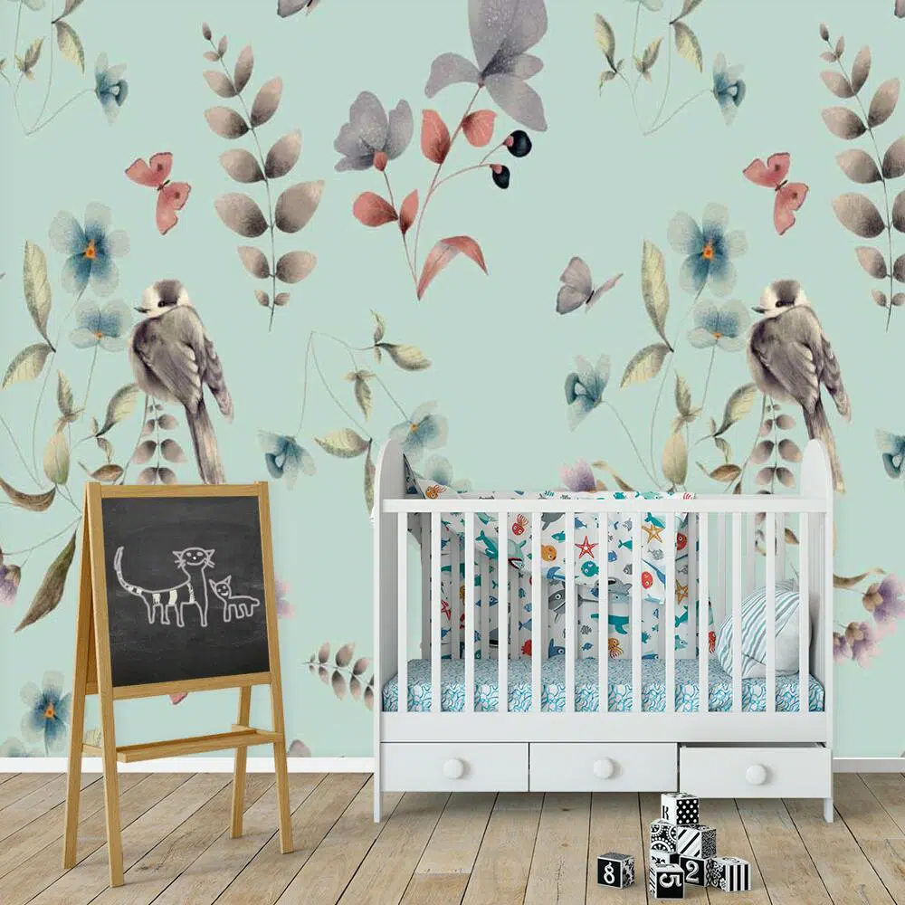 Ptaszki -fototapeta dziecięca