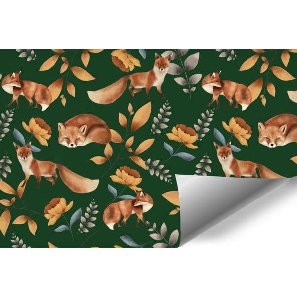 Tapeta z lisami dla dziecka