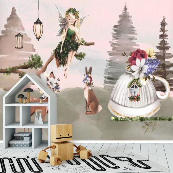 Tapeta do pokoju dziecinnego - Leśna polana