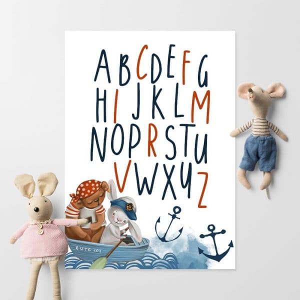 Plakat dla dzieci marine