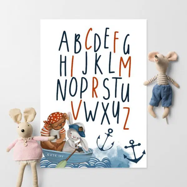 Plakat dla dzieci marine