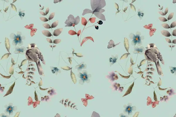 Ptaszki -fototapeta dla dzieci