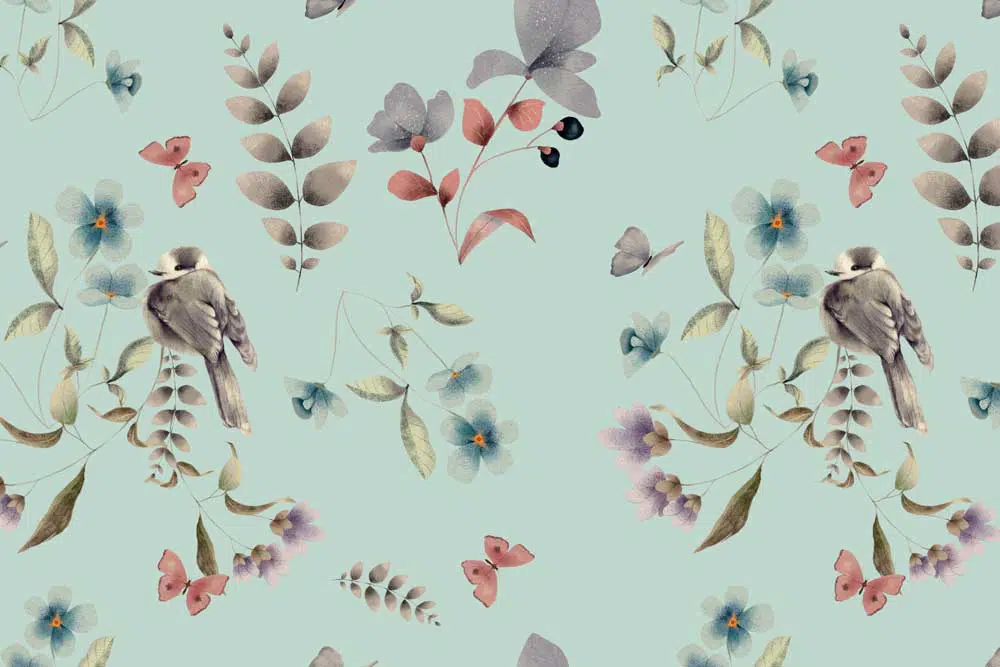 Ptaszki -fototapeta dla dzieci