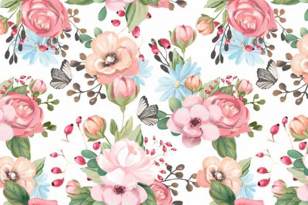 Kwiaty - Fototapeta dla dziewczynki