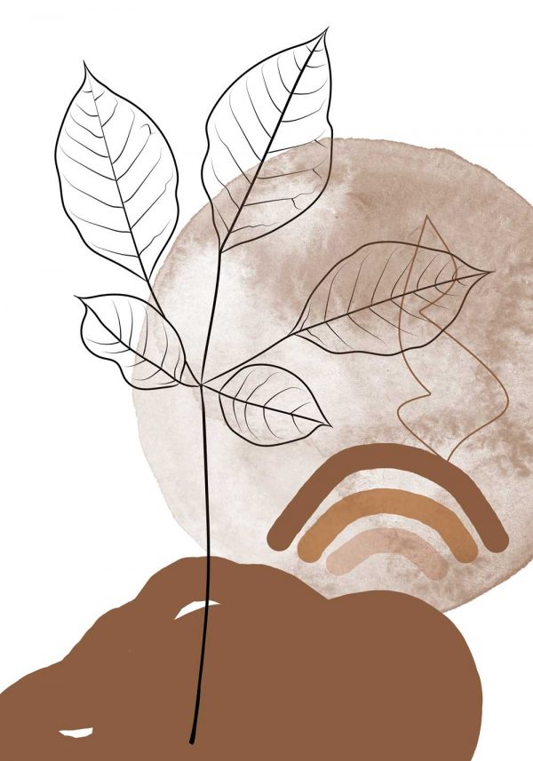 Plakat z listeczkami