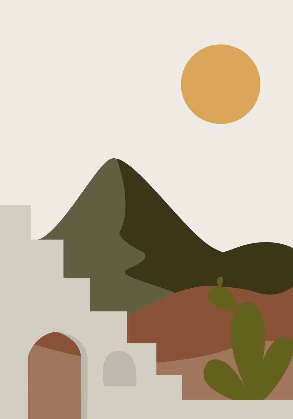 Plakat słońce nad Meksykiem