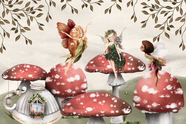 Osada Muchomorów - fototapeta dla dzieci