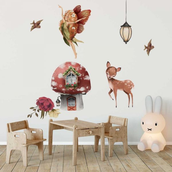 Dziecięce naklejki z wróżką leśną