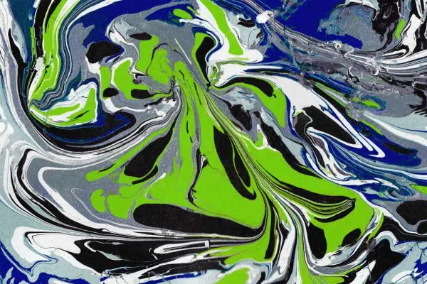 Obraz z barwną abstrakcją do salonu