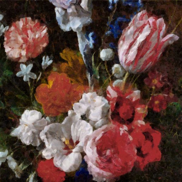 Kwiatowa fototapeta do jadalni