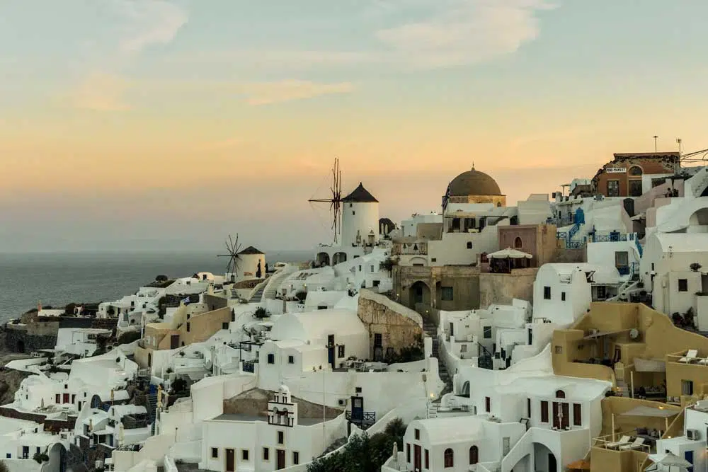 Santorini - Obraz do sypialni