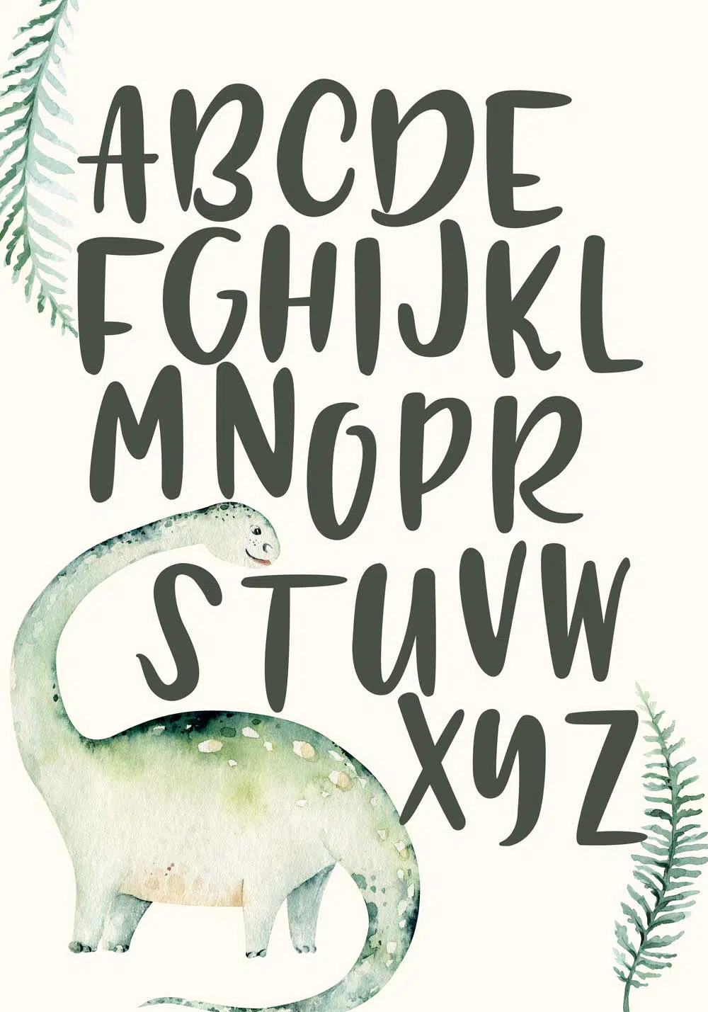 Plakat dziecięcy z literkami