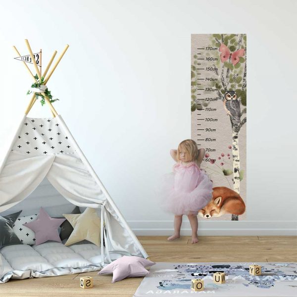 Dziecięca miarka wzrostu z liskiem