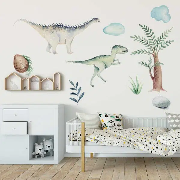 Zestaw naklejek z dinozaurami dla chłopca
